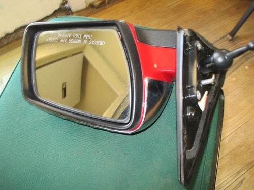 Door Mirror Passenger side Black & red Mirror TRQ fits 2011 Kia Soul
