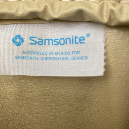 Vintage Samsonite Silhouette Carry On Overnight Travel Bag Blue Adjustable Strap - Picture 6 of 11
