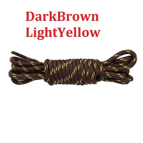 ROUND Heavy Duty Hiking Shoelaces 120/140cm Work Boot Sport Shoe Laces Strings - Picture 23 of 27