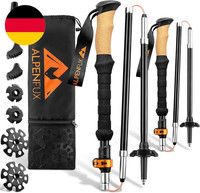Alpenfux WanderstöCke Faltbar, TrekkingstöCke, Nordic Walking StöCke, Leicht Und