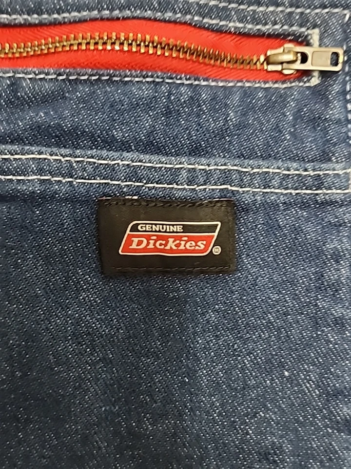 Dickies Mens Blue Work Utility Farm Denim Bib Overalls Size XL Regular 46x31 - Image 3 of 4