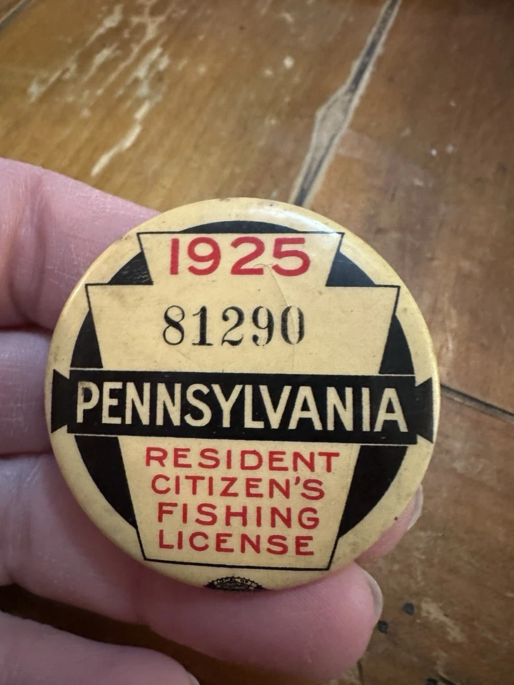 1925 Pennsylvania Fishing License Pin (81290) - Image 4 of 4