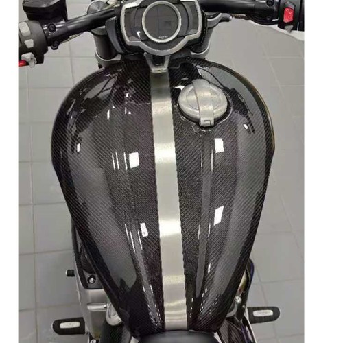 Motorcycle Fuel Tank Cover Kit For Triumph Rocket 3 2020-2022 Dry Carbon Fiber - Picture 6 of 6