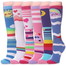 3-12 Years Girls Knee High Socks Kids Cartoon Animal Warm Cotton Long Tall Boot