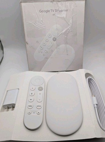 Google TV Streamer 4K mit Sprachsteuerung für Smart TV (Open/Torn Box, unbenutzt)