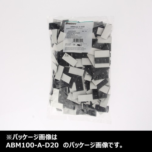 PANDUIT Mount Base with Acrylic Adhesive Tape, Weatherproof Black, 500 Pieces AB - Afbeelding 3 van 4