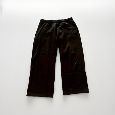 Glassons womens sweatpants Size Large black straight leg cotton blend low rise