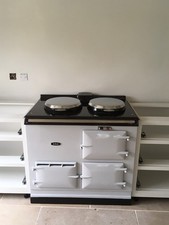 2 Oven Reconditioned Aga Range Cooker - White - Clearance
