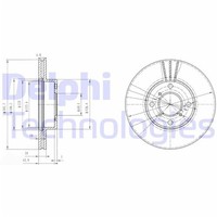 2X Delphi Bremsscheiben Vorne 246Mm BelÜFtet Passend FÜR | BG3341