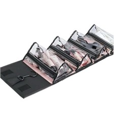 New Mary Kay Travel Roll Up Bag Organizer W/ 4 Removable Clear Pouches W/Hook