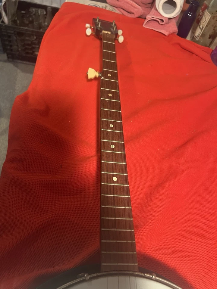 Vintage 1960's Silvertone 5-String Closed Back Banjo / with soft case - Image 3 of 4