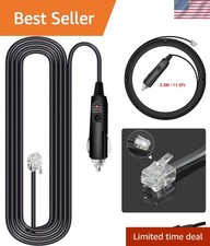 3.5m Power Cord for Uniden R3 R7  Escort Radar Detectors - Red LED Indicator