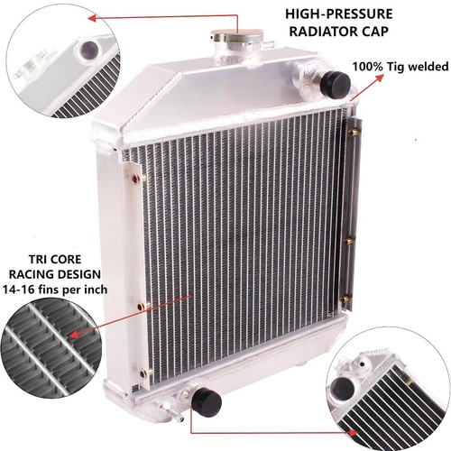2 Rows Aluminum Radiator for Yanmar YM240,YM2000 YM1700 2210 OEM #124460-44501 - Picture 1 of 12