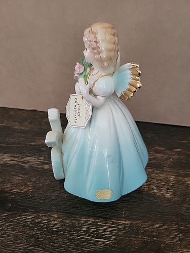 Vintage JOSEF ORIGINALS Sweet 16 Classic Birthday Girl Engel & Blumen Figur - Bild 3 von 8