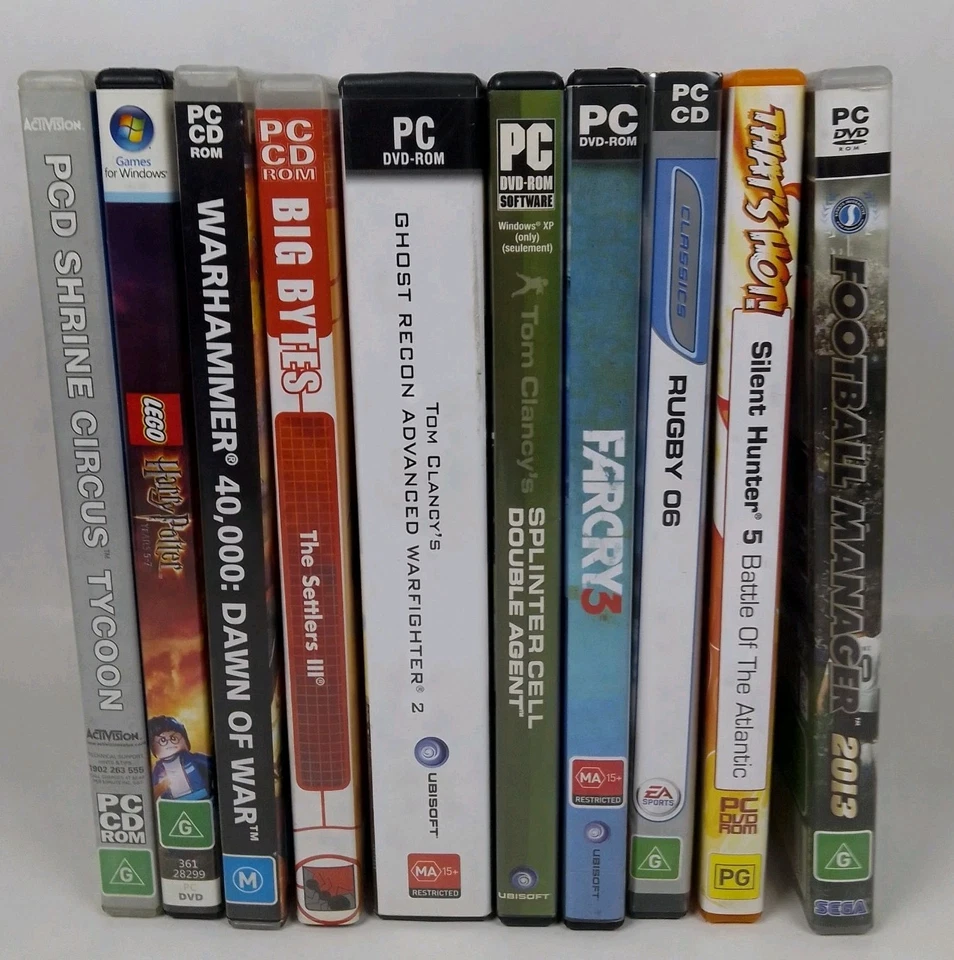 10 PC CD ROM & DVD ROM Value Bundle Great Titles Good Condition Free AU post - Image 2 of 4
