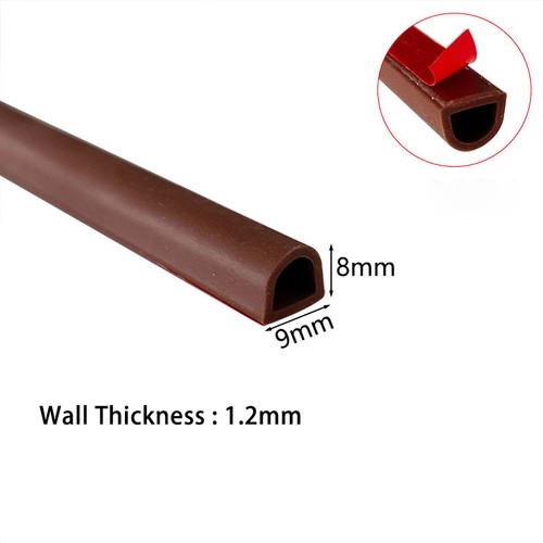 Adhesive D-Shaped Seal Strip - for Cabinet/Door Soundproofing | Silicone - Picture 78 of 89