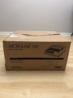 OKI Microline ML590 590 24-Pin Impact Printer New Open Box