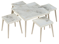 Elegantes Wohnzimmer-Set Aus Holz In Beige Mit Modernem Design