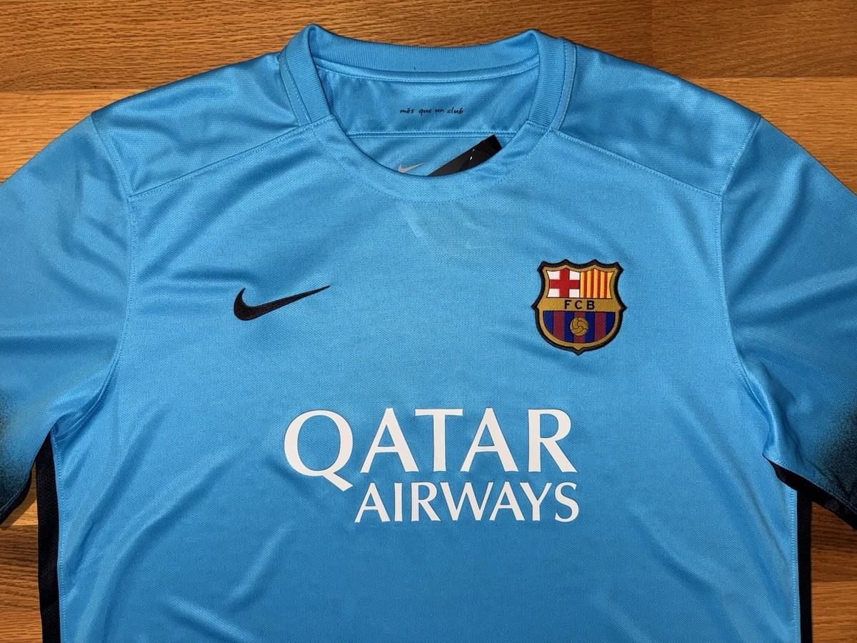 New XL Nike FC Barcelona 2015/16 3rd Kit Stadium Jersey Soccer