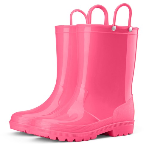 HISEA Kinder Regenstiefel mit Griffen wasserdicht rutschfest Outdoor Spiel Schlamm Schuhe - Bild 14 von 71