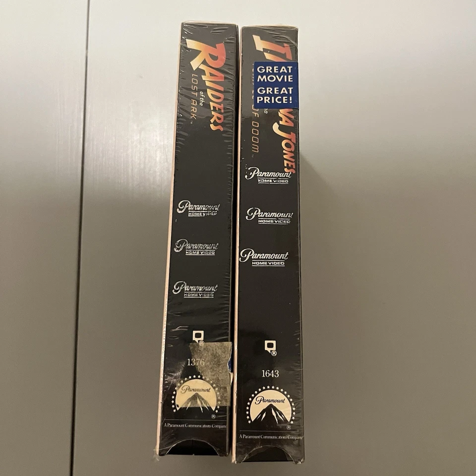Paramount Indiana Jones and the Raiders of the Lost Ark/ The temple of Doom VHS! - Image 4 of 4