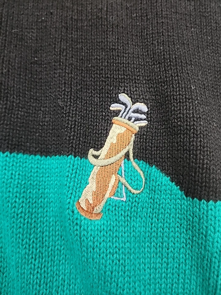 Vintage PAR FOUR Mens Golf Sweater Size 2XL Pullover Heavyweight Embroidered Top - Image 3 of 4