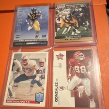 NFL Football Card Lot Dickerson Harris Munchak Gonzalez Byner 1992 4 card lot