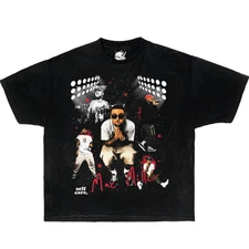 MAC MILLER Boxy Vintage Shirt Graphic Tee Basketball Streetwear Y2K