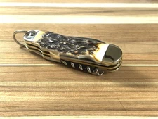 Boker Solingen Camp Stag Pocket Knife, Tree Brand Classic 182 - 6 Tool -  NO BOX