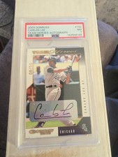 2003 DONRUSS TEAM HEROES CARLOS LEE #132 AUTOGRAPH AUTO /50 CHICAGO WHITE SOX