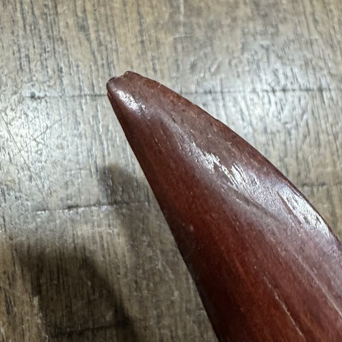 Vintage handgeschnitzter Holz Brieföffner braun 8,5" leicht - Bild 5 von 6