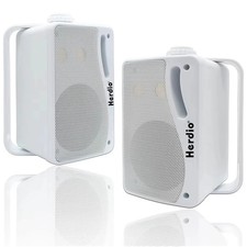 3.5'' 2PCS Passive Outdoor Speakers Wired Waterproof200W 3Way Mountable Speakers