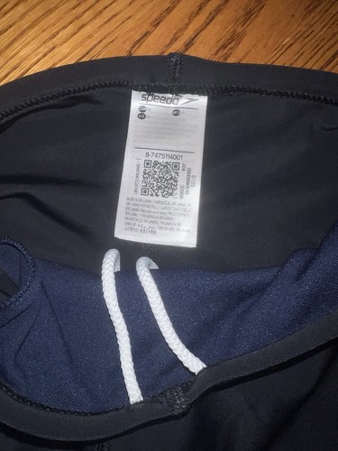 SPEEDO Boys Jammer Swim Shorts Sz 10 UPF 50+ Sun Protection BLACK Quick Dry New - Picture 4 of 7