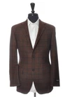 Hickey Freeman NWT Brown Check Bergdorf Blazer 35172