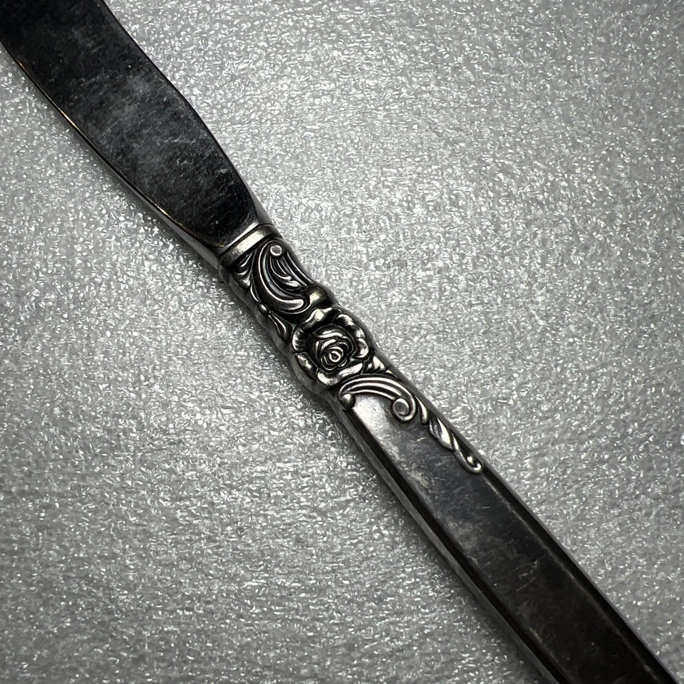 Cuchillo de mantequilla individual Silver Rose de Oneida de plata esterlina 6 1/4 Foto 2 de 3