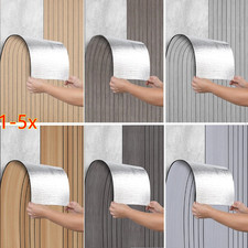3D Effect Self-Adhesive Wood Slat Peel and Stick Wallpaper Vinyl Wall Panel 1-5x