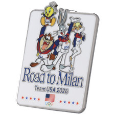 Team USA 2026 Looney Tunes Road to Milan Lapel Pin
