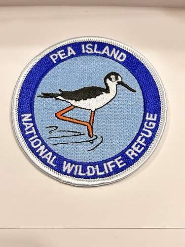 Offizieller bestickter Sammler-Aufnäher Erbseninsel Natl Wildlife Refuge, brandneu - Bild 1 von 9