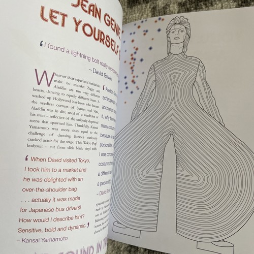 David Bowie Starman, Laura Coulman Coloring Book Plexus Books - Picture 7 of 7