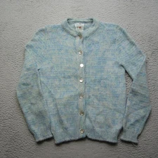 Vintage Carol Brent Sweater Womens M Mohair Blend Button Cardigan 60s 70s