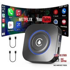 Magic Box Wireless CarPlay Adapter, Upgraded CarPlay Android Auto, Darkblue