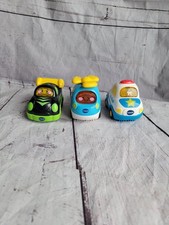 VTech Go Go Smart Wheels Cars Police Car Rsce Car Helicopter Lot of 3 Working