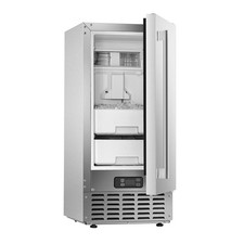66lb/day Built-in Nugget Ice Maker 18lb Storage Stainless Steel Door