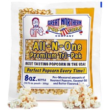 8oz Popcorn Machine Popcorn Packets - All-in-One Movie Theater Style Popcorn ...