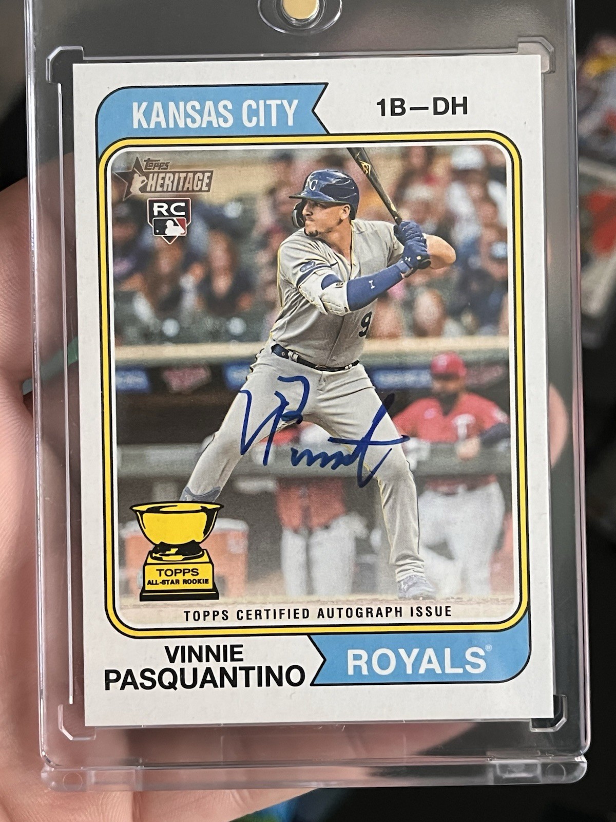 2023 Topps Heritage - Real One Autographs Vinnie Pasquantino #ROA-VP (AU, RC)