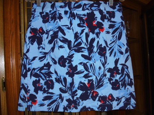 Rafaella blue floral skort size S - Picture 2 of 6