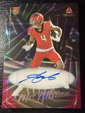 Tetairoa McMillan 2025 Panini Luminance AUTO-VIVID #121 ROOKIE RC /10 Panthers