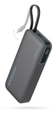 45W Power Bank 20000mAh, Portable Travel Charger Built-in USB C Cable, Fast C...