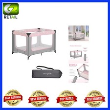 Compact Zodiak Portable Playard with Padded Mat - Ideal for Infants 6-8