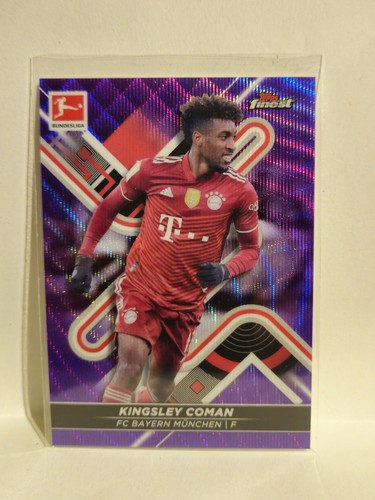 Topps Finest Bundesliga 21/22 Kingsley Coman /250 Wave - FC Bayern